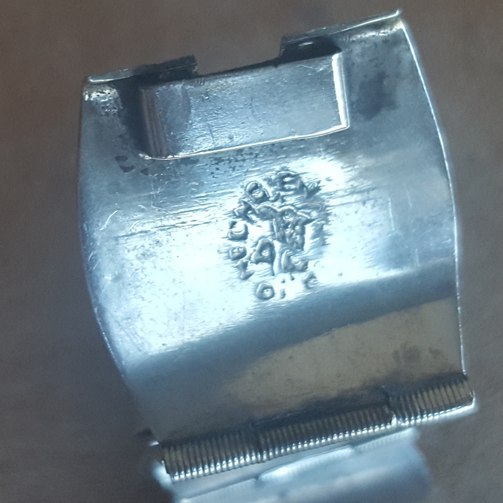 Silver bracelet mother of pearl jewelry vintage - Picture 6 of 8